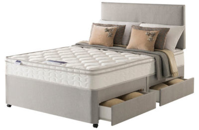 Silentnight Jackson Cushiontop Double 4 Drw Divan Bed